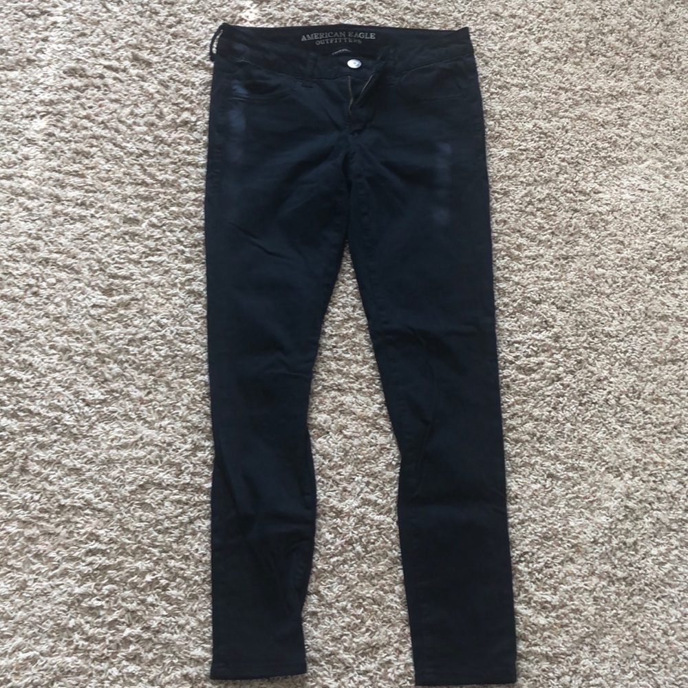 Navy blue skinny jeans